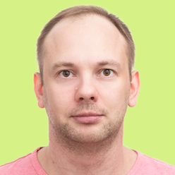 I'm Peter Kubasov (rdsgn.ru) I'm looking at you in the photo, with a slight unshavenness and an incredible confidence that all will be well! The photo is in black, the background is replaced with light light green, this is the style of UNICORN WITNESSES brand (unicornwitnesses.com)